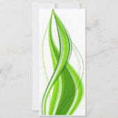 Oranje Lily Wedding-uitnodigingen Kaart (Achterkant)