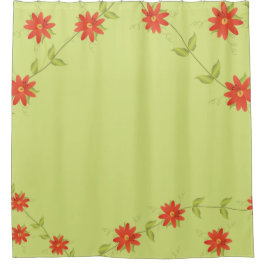 Oranje Limoen-gordijn Douchegordijn