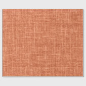 Oranje Linnen Cadeaupapier (Vlak)