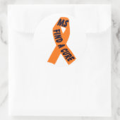 Oranje lint bewustzijn, Sticker (Tas)