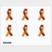 Oranje lint bewustzijn, Sticker (Vel)