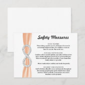 Oranje Lint Diamant Oneindigheid Veiligheidsmaatre Informatiekaartje (Voorkant / Achterkant)