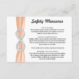 Oranje Lint Diamant Oneindigheid Veiligheidsmaatre Informatiekaartje