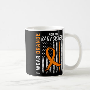 Oranje lint door zuster leukemie bewustzijn koffiemok