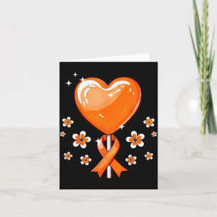 Oranje Lint Hart Snoep Multiple Sclerose Bewustzij Kaart