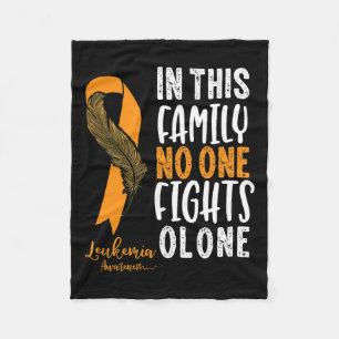 Oranje lint kanker overlevende cadeau ter bewustwo fleece deken