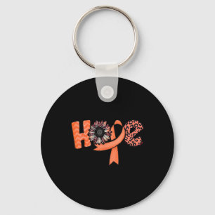Oranje Lint Leopard Zonnebloem Hope RSD CRPS Awar Sleutelhanger