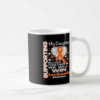 Oranje lint leukemie bewustzijn ondersteunen van m koffiemok