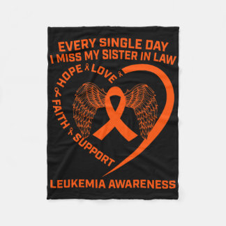 Oranje lint leukemie bewustzijn ter nagedachtenis  fleece deken