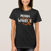 Oranje lint leukemie kleinkinderen mama van een kr t-shirt (Voorkant)