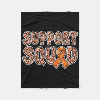 Oranje lint luipaard print support squad crps 1 fleece deken