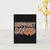 Oranje lint luipaard print support squad crps 1 kaart (Gele Bloem)