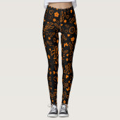 Oranje lint multiprint...RSD/CRPS Leggings (Voorkant)