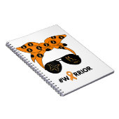 Oranje Lint Nierkanker Warrior Bandana Unbrea Notitieboek (Rechterzijde)
