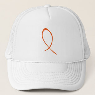 Oranje lint trucker pet