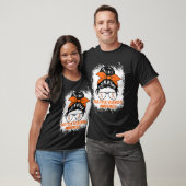 Oranje lint vrouwen MS multiple sclerose T-shirt (Unisex)