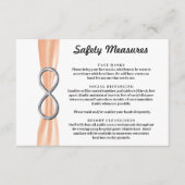 Oranje lint Zilver Oneindigheid Veiligheidsmaatreg Informatiekaartje (Voorkant)