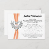 Oranje Lint Zilveren Zwannen Veiligheidsmaatregele Informatiekaartje (Voorkant / Achterkant)