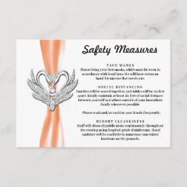 Oranje Lint Zilveren Zwannen Veiligheidsmaatregele Informatiekaartje