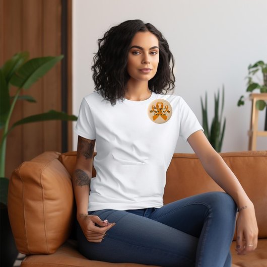 Oranje linten Multiple Sclerosis Awareness Button