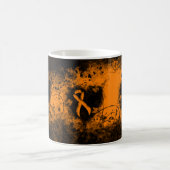 Oranje lintgegraven hart koffiemok (Center)