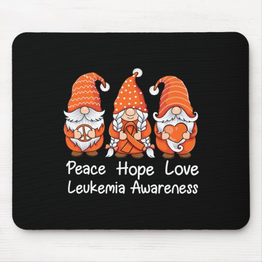 Oranje lintkabouters ondersteunen overlevende leuk muismat (Voorkant)