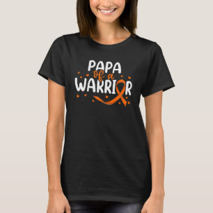 Oranje lintleukemie kleinkinderen Papa van een War T-shirt