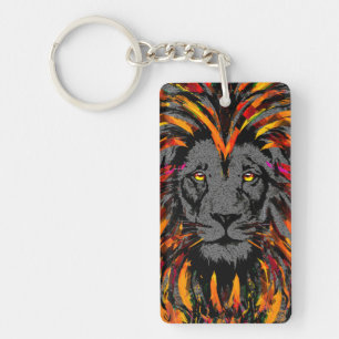 Oranje lion Sleutelhanger - Wildlife Big Cats