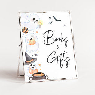 Oranje Little Boo Halloween boeken en geschenken Poster