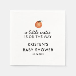 Oranje Little Cutie Clementine Baby shower Napkins Servet