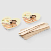 Oranje Little Princess Ball Set van Fans Handwaaier (Niet-gemonteerd)
