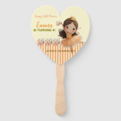 Oranje Little Princess Ball Set van Fans Handwaaier (Voorkant)