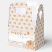 Oranje Little Pumpkin Autumn Herfst Baby shower Bedankdoosjes (Geopend)
