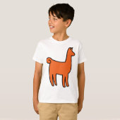 Oranje Llama Apparel T-shirt (Voorkant volledig)