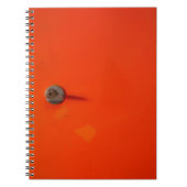 Oranje locker notitieboek (Voorkant)