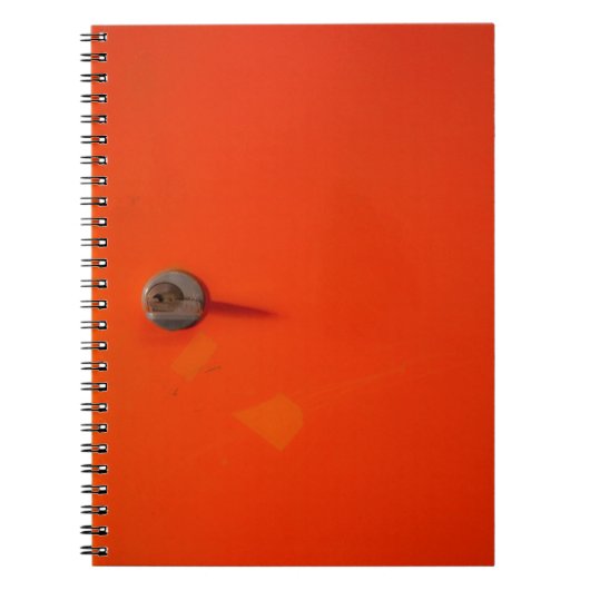 Oranje locker notitieboek (Voorkant)