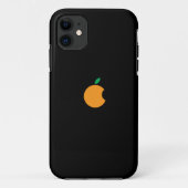 oranje logo iPhone hoesje (Achterkant)
