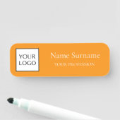 Oranje Logo Promotie  Naamplaatje (In situ)