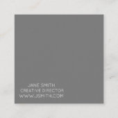 Oranje logo waterverf moderne creatieve industrie vierkante visitekaartje (Achterkant)