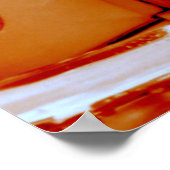 Oranje lood Sled Poster (Hoek)