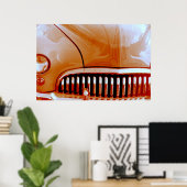 Oranje lood Sled Poster (Thuiskantoor)