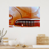 Oranje lood Sled Poster (Keuken)