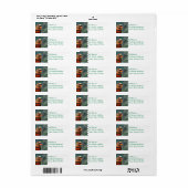 Oranje Loriket Mailing Labels (Full Sheet)