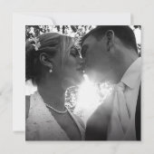 Oranje lossom schetsen mono foto's vierkant bruilo kaart (Achterkant)