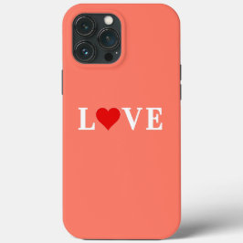 Oranje LOVE-hart Case-Mate iPhone Case