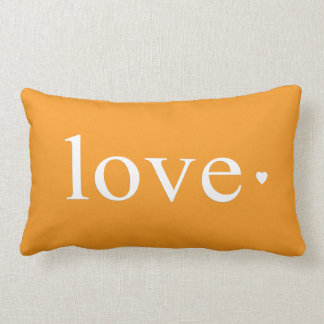 Oranje Love Heart Monogram Kussen