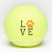 Oranje LOVE Pw Print Tennis en Dierenvriend