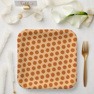 Oranje lozentribbon door Kenneth Yoncich Papieren Bordje