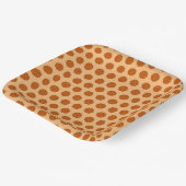 Oranje lozentribbon door Kenneth Yoncich Papieren Bordje (Gebogen)