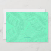 Oranje Luau Verjaardag Custom Party Uitnodigingen (Achterkant)